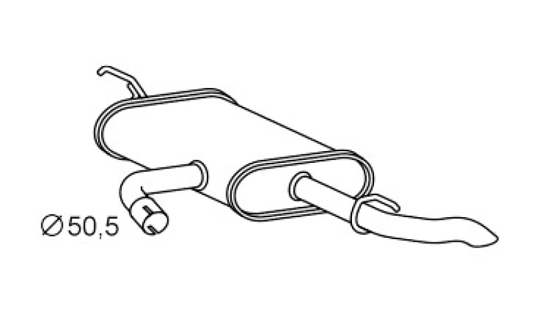 Image of VEGAZ VS-770 Rear silencer Rear End Silencer (3437)