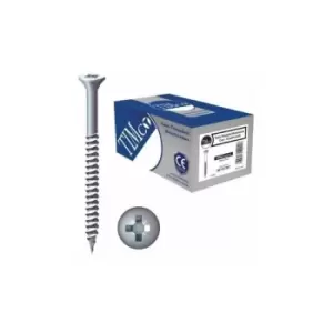Image of Twin Thread Zinc Countersunk Woodscrew 10 x 1 Qty 200 - Timco