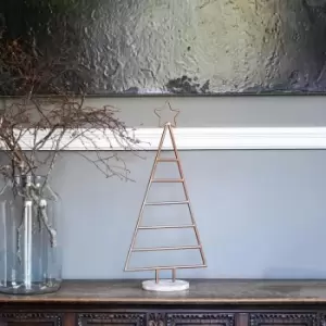 Image of Ivyline Copper Christmas Tree with Star Iron H71cm