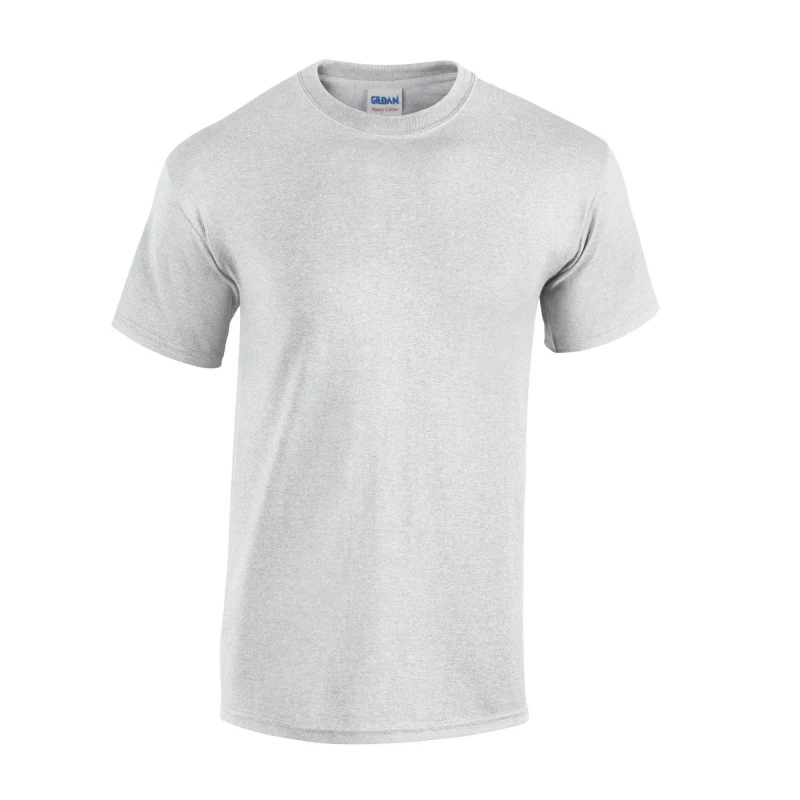 Image of Gildan Mens Heavy Cotton T-Shirt in Grey Size: Small Grey Male S