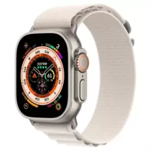 image of Apple Watch Ultra/8/SE (2022)/7/SE/6/5/4 Alpine Loop MQE53ZM/A - 49mm, 45mm, 44mm - S - Starlight