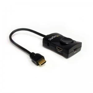 Startech 2 Port HDMI Video Splitter with Audio - USB Powered