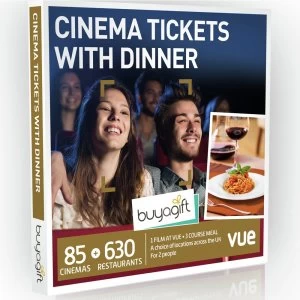 image of Buyagift Cinema Tickets With Dinner Gift Experience