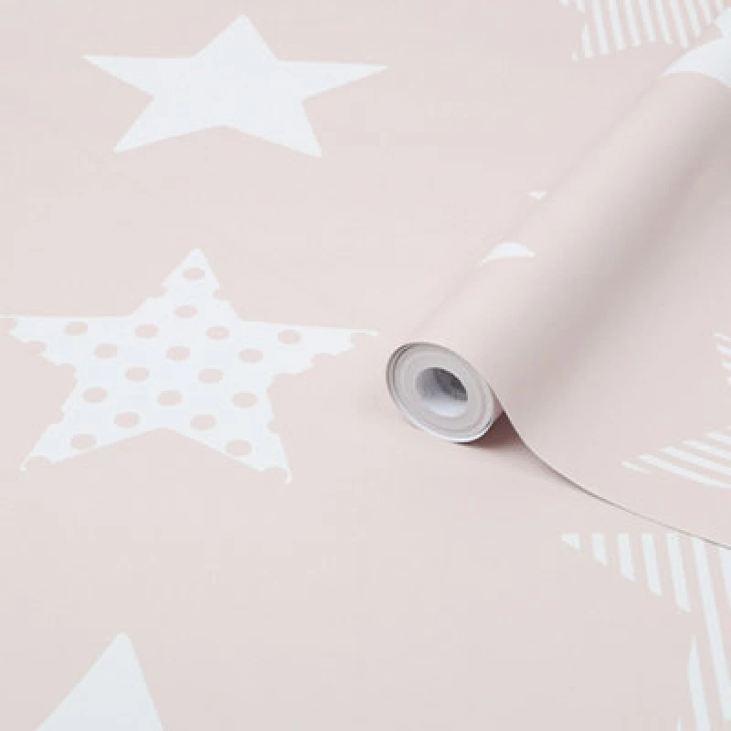 Image of Graham & Brown Superfresco Easy Stars Pink 108266