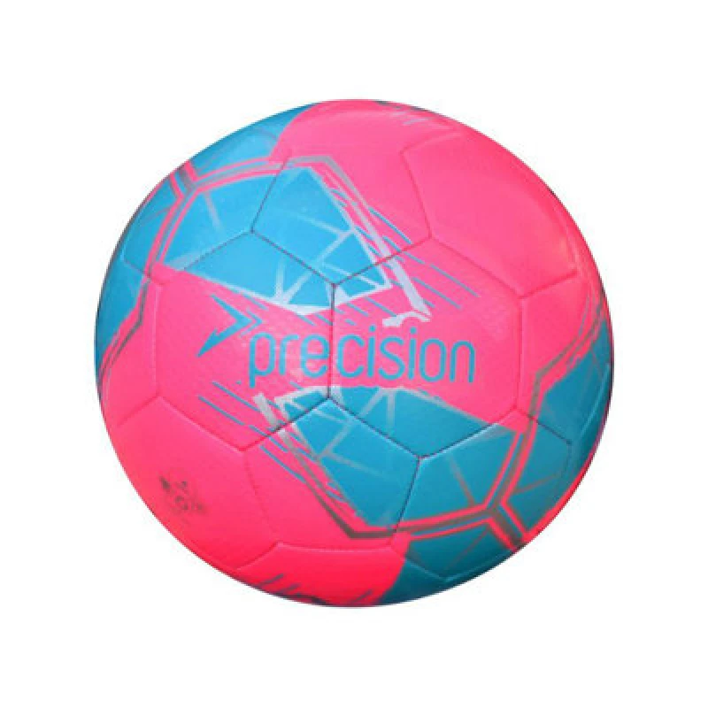 Image of Precision Fusion 2024 Mini Training Ball Pink/blue/silver (1)