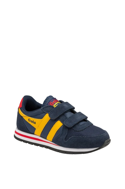 Image of Gola 'Daytona Strap' Nylon Strap Trainers in Dark Navy Size: 1 Dark Navy Unisex 1