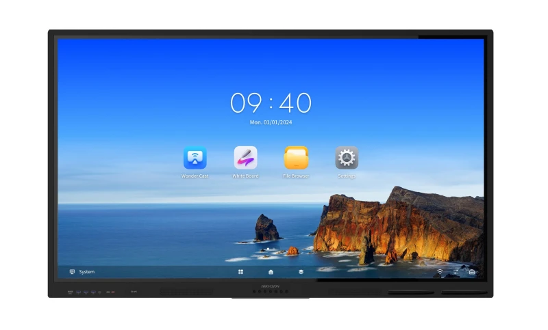 Image of Hikvision Digital Technology Hikvision Interactive Whiteboard 86" Touch Screen - Black (DS-D5B86RB/EL) DS-D5B86RB/EL