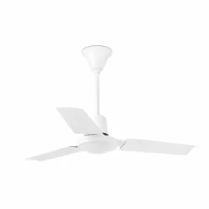 image of Mini Small Ceiling Fan Without Light White