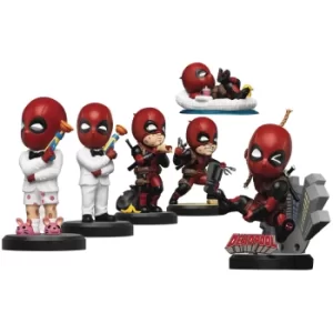 Image of Beast Kingdom Deadpool Series Mini Egg Attack Figurine 6pc Set