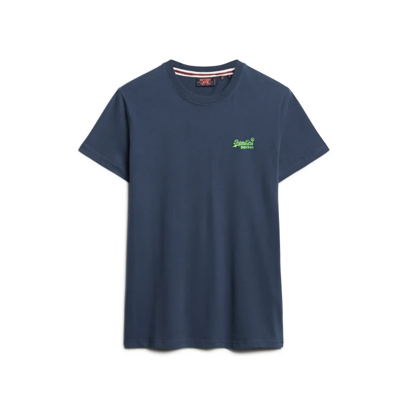 Image of Superdry T-Shirt Superdry Essential Logo Emb Bleu Male S