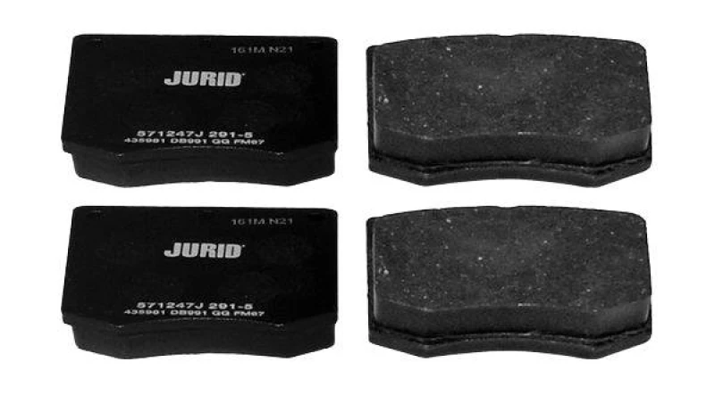 Image of JURID 571247J Brake pad set not prepared for wear warning indicator, without accessories Brake Pad Set,disc brake (402)