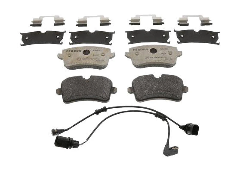 Image of FERODO FDB4393 Brake pad set incl. wear warning contact, with accessories Brake Pad Set,disc brake (402)