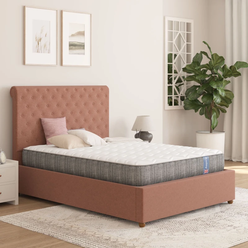 Image of Aspire Aspire Quad Layer Pocket Sprung Mattress in White Size: Small Single White Small Single Unisex 5057632299451