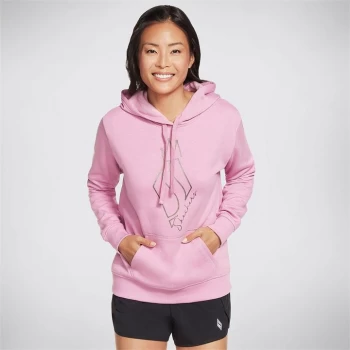 Image of Skechers Gunmetal Diamond Crown Hoodie Ladies - Purple
