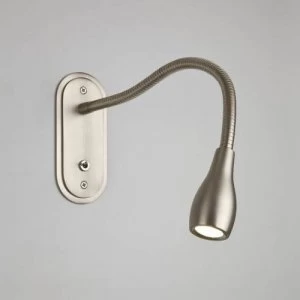 Image of LED 1 Light Reading Switched Lamp Matt Nickel