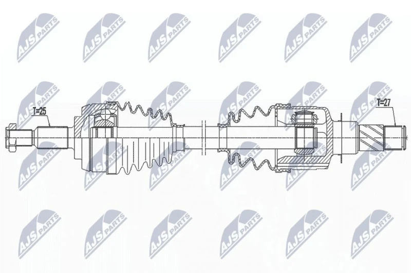 Image of NTY Drive shaft NTY NPW-RE-189