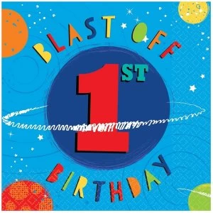 image of Amscan Blast 1st Birthday Luncheon Napkins