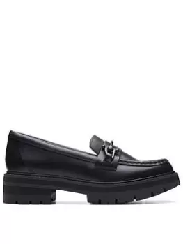 Image of Clarks Clarks Orianna Bit Shoes - Black Leather, Black, Size 4, Women