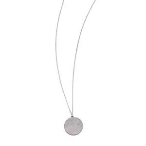 Image of Sterling Silver Locket With Pave Face