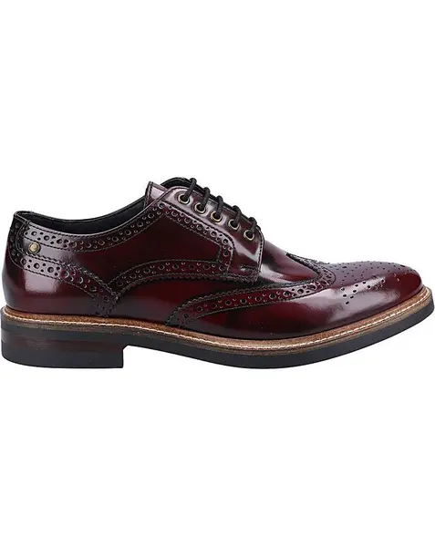 Image of Base London Base London Woburn Brogues Bordo HI Shine Male 10 QH91805