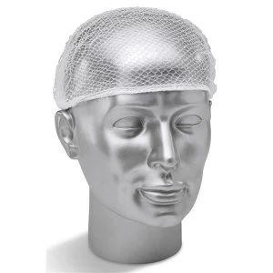 Image of Click Once Disposable Hairnet White Ref DHW Pack of 144 Up to 3 Day