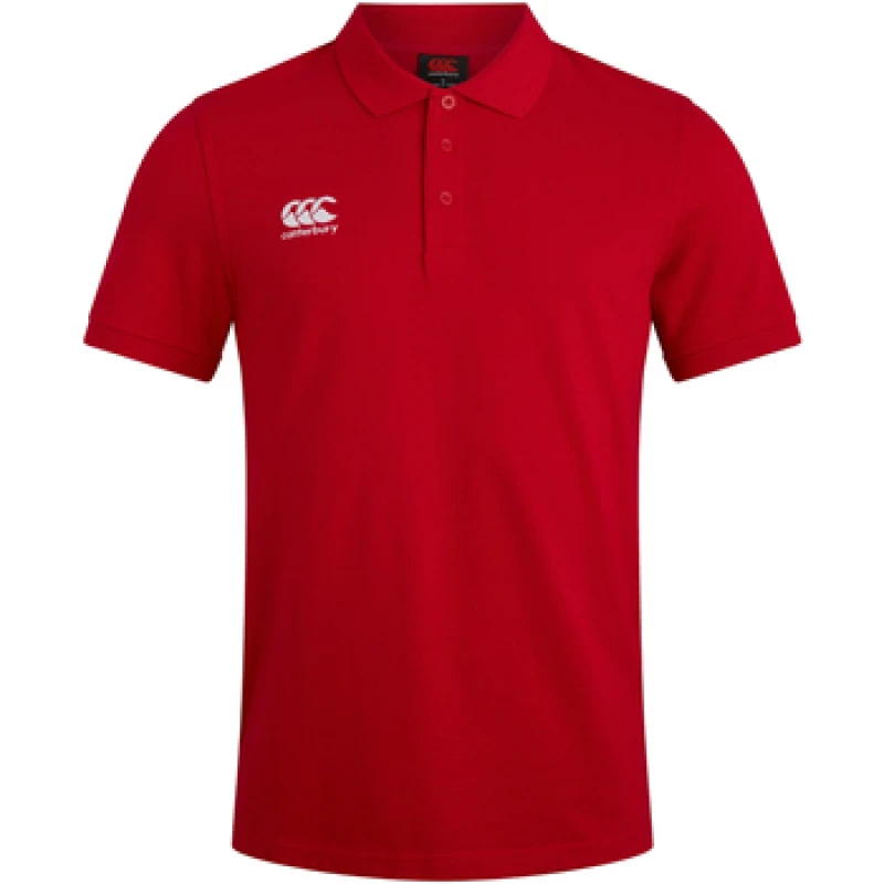 Image of Canterbury Canterbury Men Waimak Polo Shirt in Red Size: large Red L Male 5063806454786