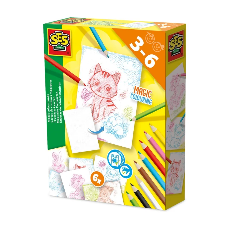 Image of SES Creative Magic colour cards Multi unisex One Size