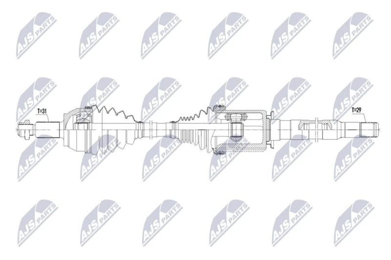 Image of NTY Drive shaft NTY NPW-LR-049