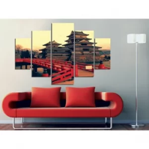 Image of ST028 Multicolor Decorative MDF Painting (5 Pieces)