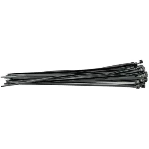 Image of HellermannTyton TEXTIE-L-PA/PP-BK-X1 Hook-and-loop cable tie for bundling Hook and loop pad (L x W) 330 mm x 12.5mm Black 10 pc(s)