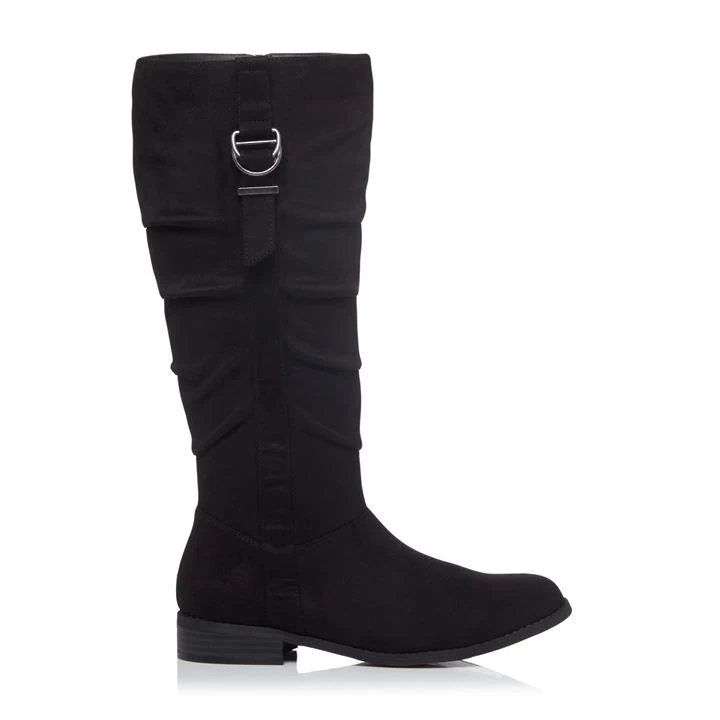 Image of Head Over Heels by Dune Black 'Tobiias' Knee High Boots - 3