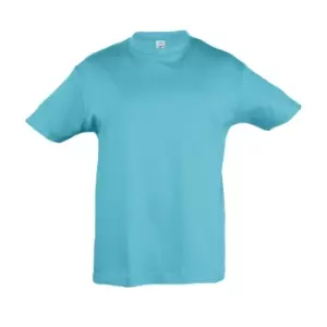 Image of SOLS Kids Regent Short Sleeve T-Shirt (10yrs) (Blue Atoll)