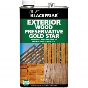 image of Blackfriar Exterior Wood Preserver Gold Star Ebony 5l