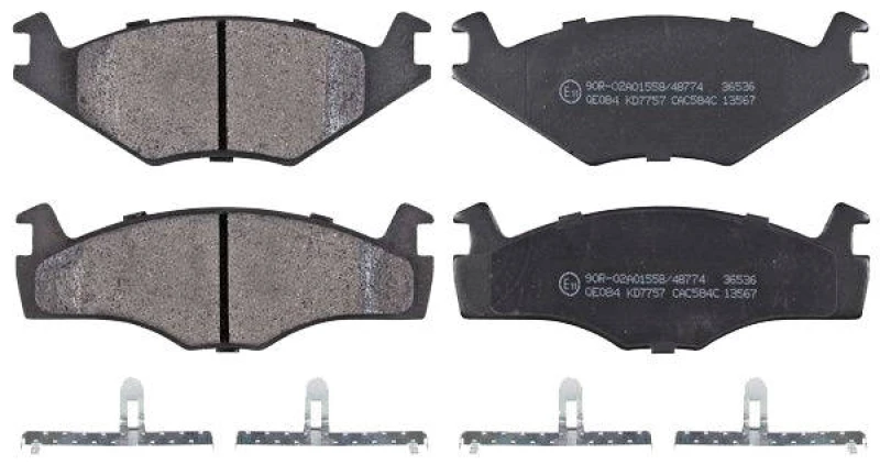 Image of A.B.S. 36536 Brake pad set without integrated wear sensor Brake Pad Set,disc brake (402)