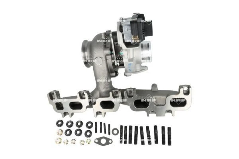 Image of NRF 90010031 Turbocharger with gaskets/seals, with exhaust manifold Charger,charging system (2234)