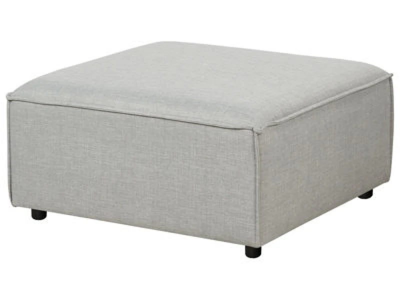 Image of Beliani Ottoman Ardal Fabric Light Grey