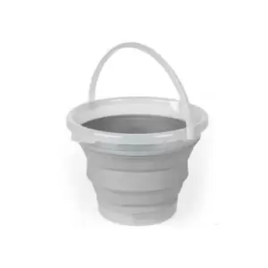 image of Beldray 10 Litre Glisten Glitter Grey Collapsible Bucket