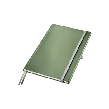 Image of Style Notebook A4 Ruled with Hardcover 80 Sheets. with Fastener, Pen Holder and Inside Pockets Celadon Green - Outer Carton of 5