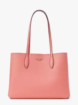 image of Kate Spade All Day Grapefruit Pop Large Tote Bag, Garden Rose, One Size