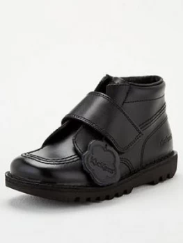 Image of Kickers Toddler Kilo Strap Boots - Black, Size 9 Younger
