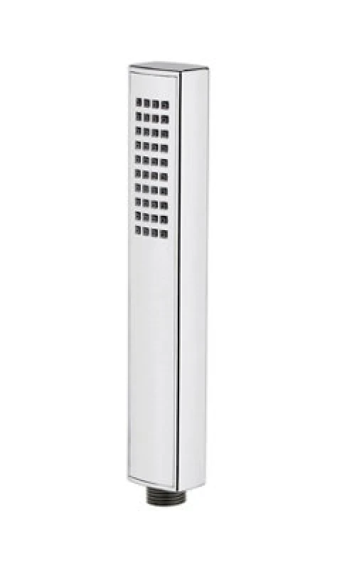 Image of Balterley Rectangular Easy Clean Shower Handset Chrome Silver