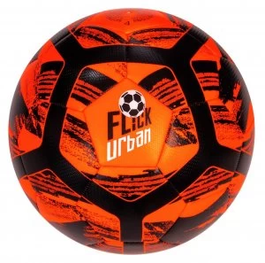 Image of Football Flick Urban Size 4 Football - Orange and Black