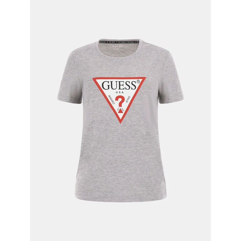 Image of Guess Triangle Logo T-Shirt 14811308 Grey