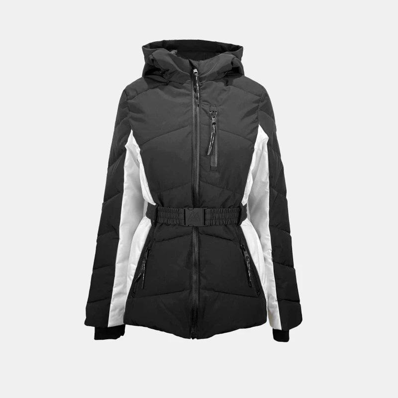Image of Jack Wills Womens Insulated Puffer Ski Jacket Black female 10 (S)