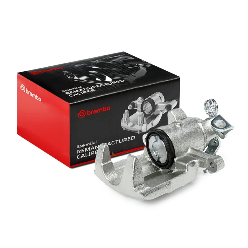 Image of BREMBO F 85 213 Brake caliper ESSENTIAL LINE Rear Axle Right Grey Cast Iron Brake Caliper (78)
