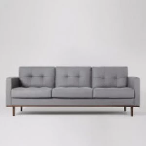 Image of Swoon Berlin Smart Wool 3 Seater Sofa - 3 Seater - Pepper