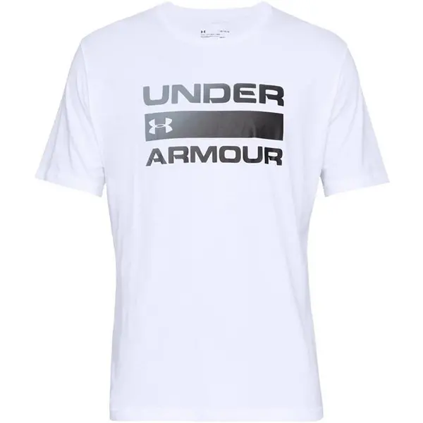 Image of Under Armour Team Wordmark Short Sleeve T Shirt Mens Short Sleeve Performance T-Shirts S Blue 62117523350