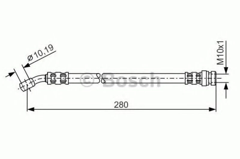 Image of Brake hose Bosch 1 987 476 772