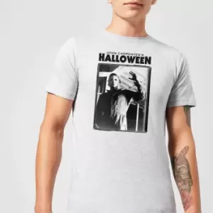 Halloween Framed Mike Myers Mens T-Shirt - Grey - 5XL