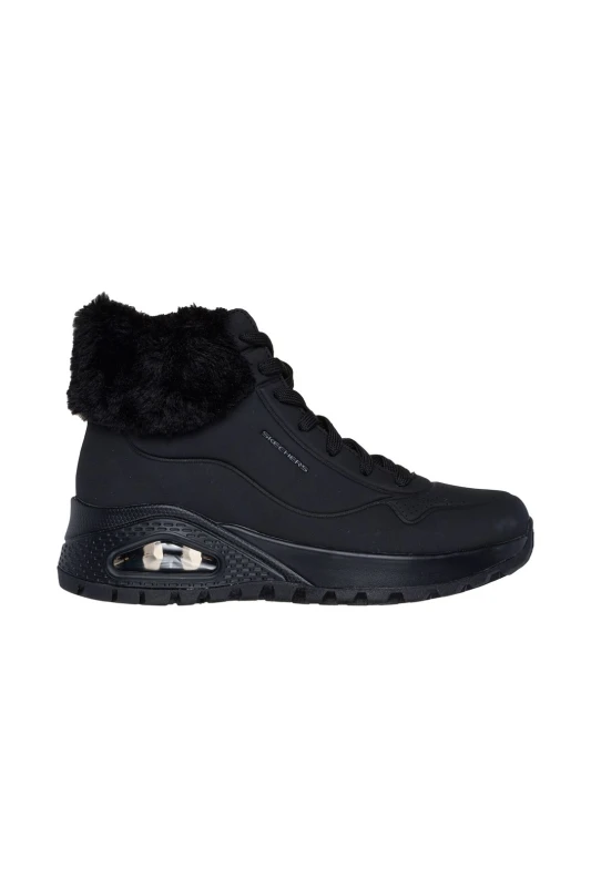 Image of Skechers Womens Uno Rugged Fall Air Black Trainers Ankle Boots - UK 6 Black female PS4278BLK6